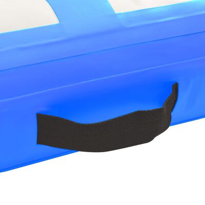 vidaXL Tapis gonflable de gymnastique avec pompe 60x100x15 cm PVC Bleu