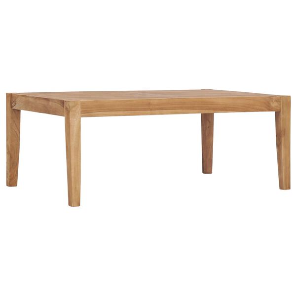vidaXL Salon de jardin 4 pcs avec coussins Bois de teck solide