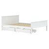vidaXL Cadre de lit sans matelas blanc bois de pin massif 160x200 cm