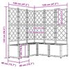 vidaXL Cache-pot de jardin 5 pcs Gris 120 x 120 x 143 cm Plastique