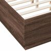 vidaXL Cadre de lit sans matelas ch&ecirc;ne marron 120x190 cm