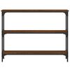 vidaXL Table console ch&ecirc;ne marron 100x22,5x75 cm bois d'ing&eacute;nierie