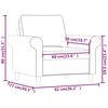 vidaXL Chaise de canap&eacute; Gris clair 60 cm Tissu