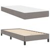 vidaXL Lit &agrave; ressorts avec matelas Taupe 90 x 200 cm tissu