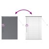 vidaXL Store de Fen&ecirc;tre avec des rideaux Gris fonc&eacute; Aluminium