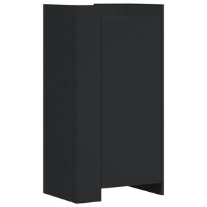 vidaXL Armoire &agrave; chaussures noir 52x37,5x100 cm bois d'ing&eacute;nierie