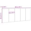 vidaXL T&ecirc;te de lit Ch&ecirc;ne noir 160 x 1,5 x 80,5 cm Bois d'ing&eacute;nierie