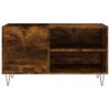 vidaXL Armoire &agrave; disques ch&ecirc;ne fum&eacute; 85x38x48 cm bois d'ing&eacute;nierie