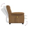 vidaXL Fauteuil de massage Taupe Tissu microfibre