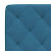 vidaXL Cadre de lit sans matelas bleu 140x200 cm velours