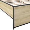 vidaXL Cadre de lit sans matelas ch&ecirc;ne sonoma 160x200 cm