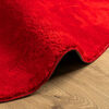 vidaXL Tapis HUARTE &agrave; poils courts doux et lavable rouge &Oslash; 200 cm