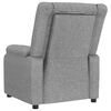 vidaXL Fauteuil de massage inclinable Gris clair Tissu