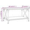 vidaXL Table basse Ch&ecirc;ne sonoma 80x50x45 cm Bois d'ing&eacute;nierie et fer