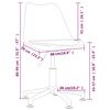 vidaXL Chaise pivotante de bureau Bleu Tissu
