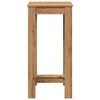 vidaXL Table de bar ch&ecirc;ne artisanal 51x50x103,5 cm bois d'ing&eacute;nierie