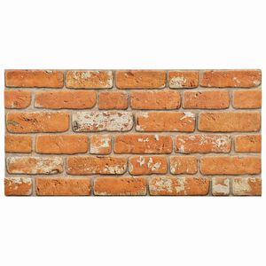 vidaXL Panneaux muraux 10 pcs Brique 100 x 50 cm Mousse EPS