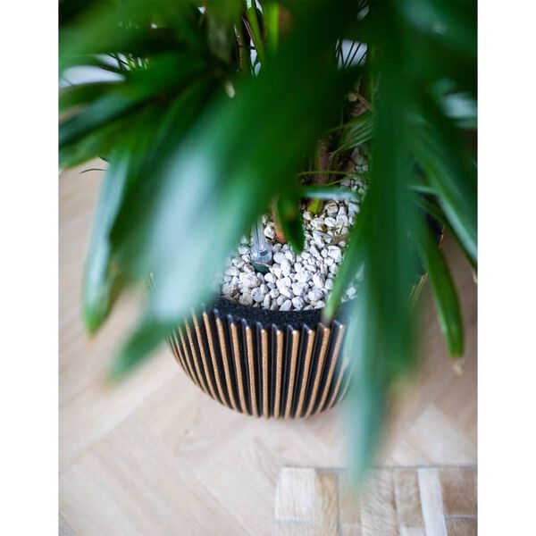 Capi Jardini&egrave;re Groove 35x34 cm noir et dor&eacute;