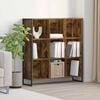 vidaXL Biblioth&egrave;que Ch&ecirc;ne Fum&eacute; 99,5 x 30 x 108,5 cm Bois d'ing&eacute;nierie