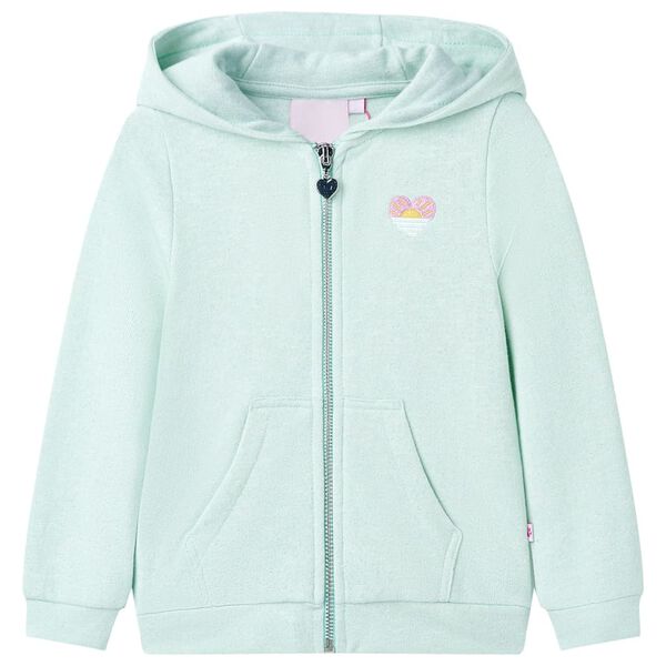 Sweatshirt &agrave; capuche avec fermeture &eacute;clair pour enfants 104