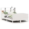 vidaXL Lit biblioth&egrave;que sans matelas blanc 120x200 cm bois pin massif