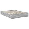 vidaXL Lit de Rangement Gris Sonoma 150 x 200 cm Bois d'ing&eacute;nierie