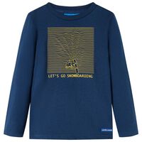 T-shirt enfants manches longues bleu marine 92