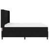 vidaXL Lit &agrave; ressort LED avec matelas Noir 180 x 200 cm tissu