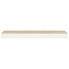 vidaXL &Eacute;tag&egrave;res flottantes 2 pcs ch&ecirc;ne et blanc 60x23,5x3,8 cm MDF