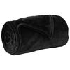 vidaXL Jet&eacute; Noir 130 x 150 cm Toison