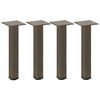 vidaXL Pieds de table basse 4 pi&egrave;ces Acier naturel 30-32 cm Acier