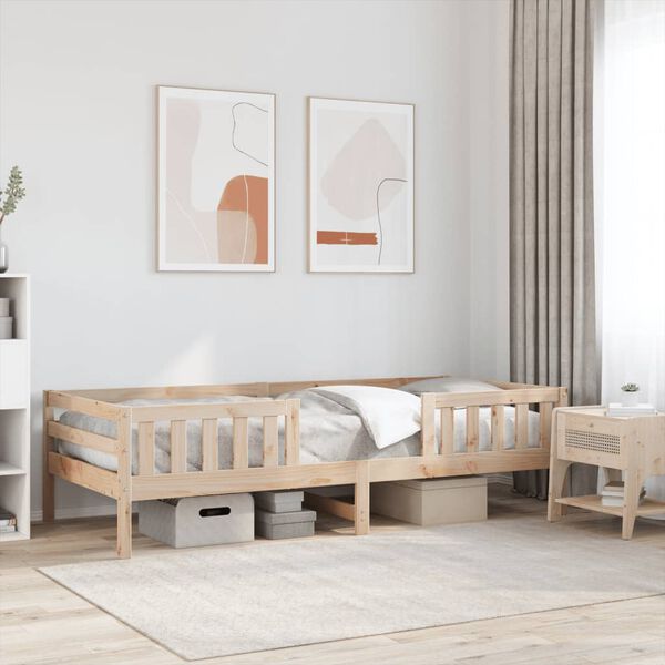 vidaXL Cadre de lit sans matelas 90x200 cm bois de pin massif