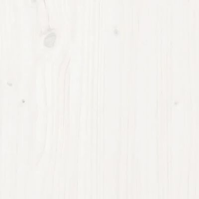 vidaXL Cadre de lit Bois massif de pin 160x200 cm Blanc