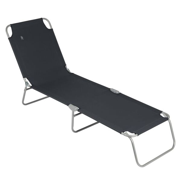 Bo-Camp Chaise longue de camping Gris
