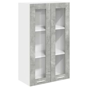 vidaXL Armoire suspendue Gris b&eacute;ton 60 x 31 x 100 cm Bois d'ing&eacute;nierie