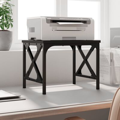 vidaXL Support d'imprimante noir 40x30x31 cm bois d'ingénierie