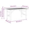 vidaXL Table basse Marron 90 x 50 x 43 cm Bambou