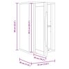 vidaXL Armoire murale de salle de bain avec &eacute;tag&egrave;re FLORO Cire marron