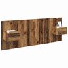 vidaXL T&ecirc;te de lit avec armoire 3 pcs Bois Ancien Bois d'ing&eacute;nierie