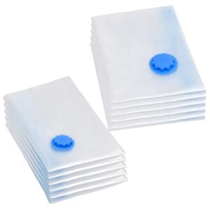 vidaXL Sacs de voyage sous vide Sacs de v&ecirc;tements 2 tailles 10 pcs