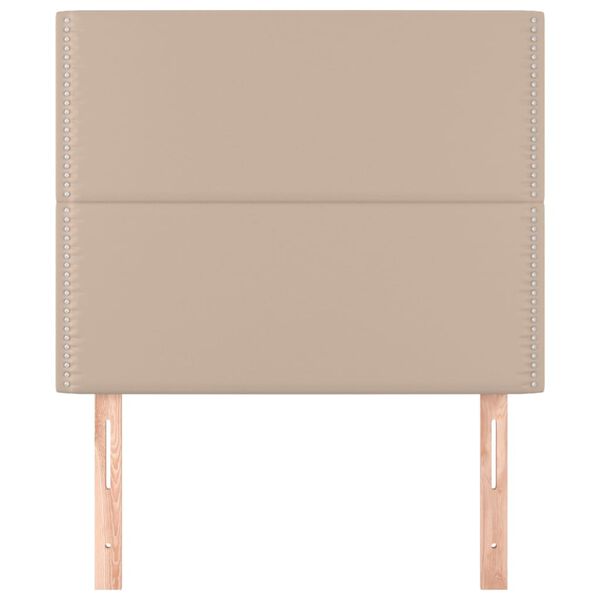vidaXL T&ecirc;te de lit Cappuccino 90x5x118/128 cm Similicuir