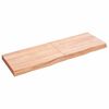 vidaXL Dessus de table marron clair bois ch&ecirc;ne massif trait&eacute;