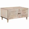 vidaXL Table basse Blanc 80 x 54 x 40 cm Bois d'ing&eacute;nierie