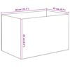 vidaXL Aquarium avec stockage Transparent 40 x 25 x 25 cm Verre