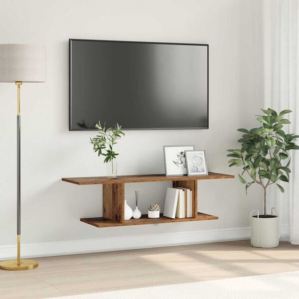 vidaXL Ensemble meuble TV Marron 103 x 30 x 26,5 cm Bois d'ing&eacute;nierie