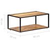 vidaXL Table basse 90x50x40 cm Bois de r&eacute;cup&eacute;ration solide