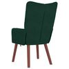 vidaXL fauteuil Vert fonc&eacute; 63 x 67 x 94 cm Velours