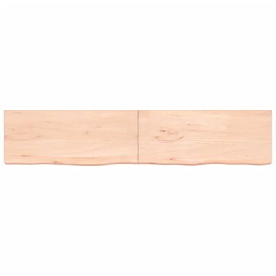 vidaXL Dessus de table 200x40x(2-4)cm bois de chêne massif non traité