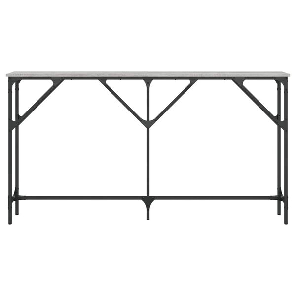 vidaXL Table console sonoma gris 140x23x75 cm bois d'ingénierie