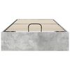 vidaXL Cadre de lit ottoman Gris b&eacute;ton 90 x 200 cm Bois d'ing&eacute;nierie